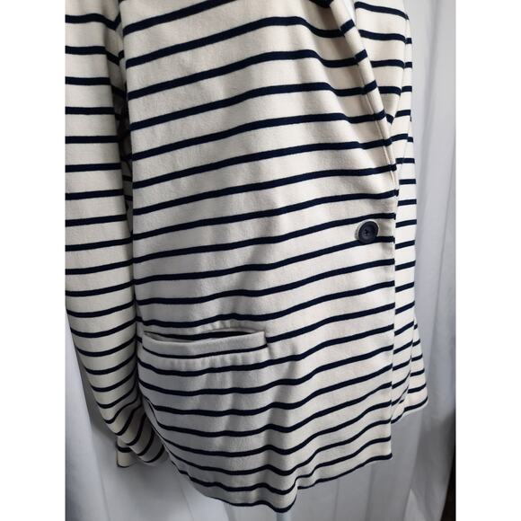 Old Navy Ivory Navy Blue striped jacket - Picture 6 of 11